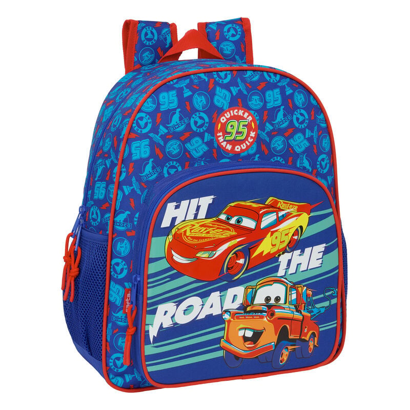 Mochila Cars Disney Pixar 38cm adaptable SAFTA