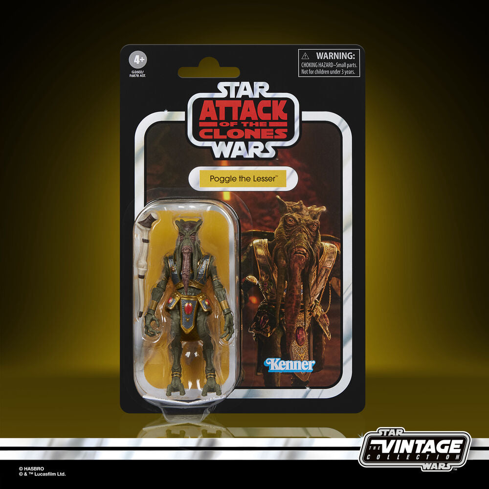 Figura Poggle the Lesser El Ataque de los Clones Star Wars 9,5cm HASBRO