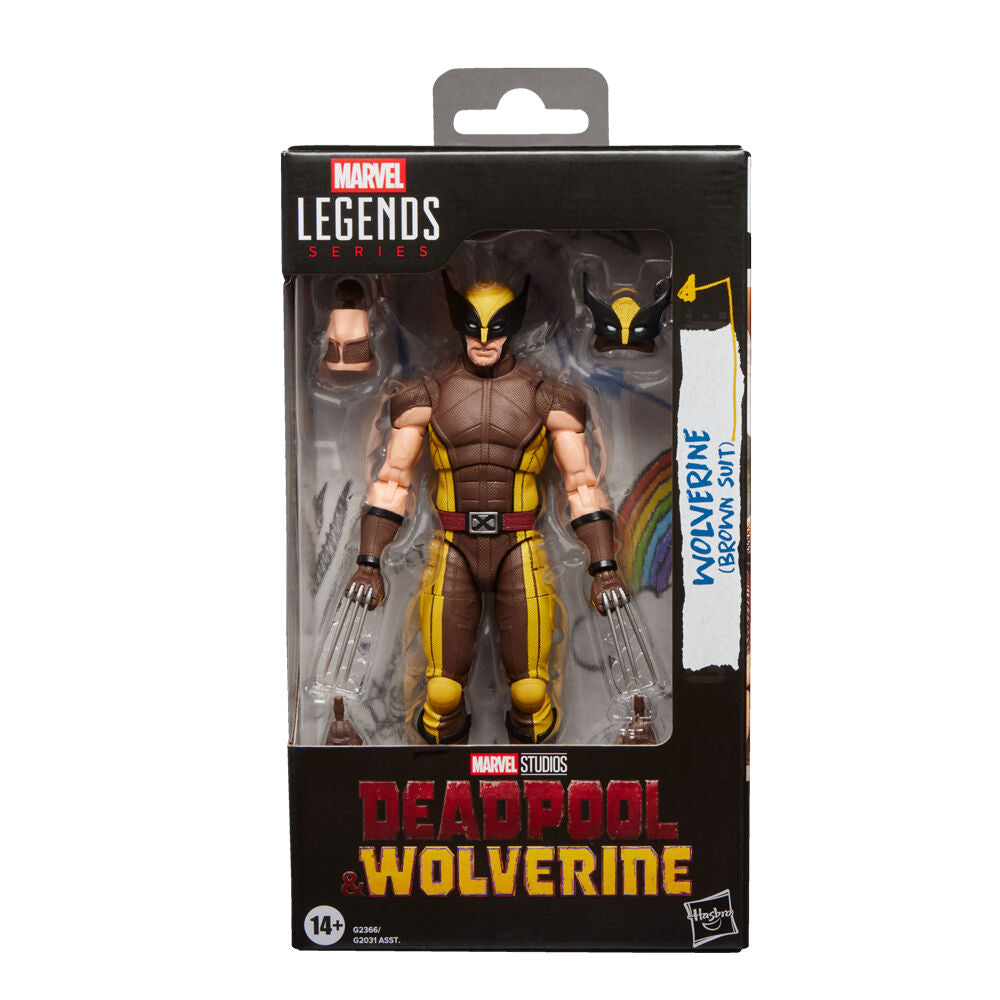 Figura Wolverine Brown Suit Deadpool & Wolverine Marvel Legends Series 15cm HASBRO