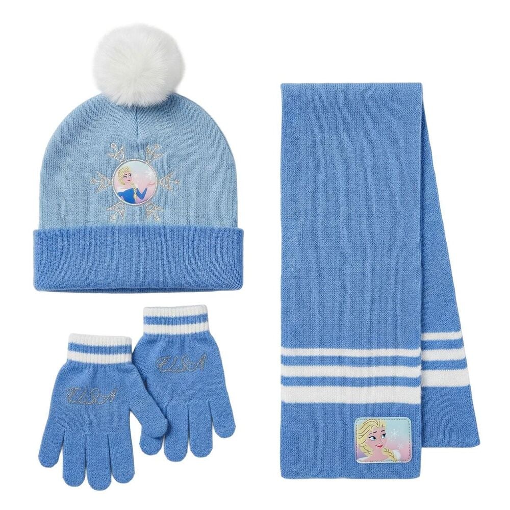 Conjunto gorro guantes bufanda Frozen Disney CERDÁ