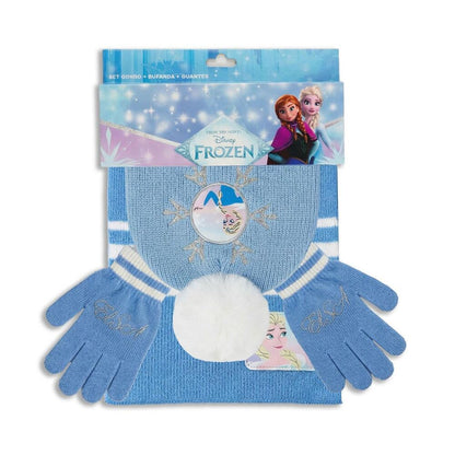 Conjunto gorro guantes bufanda Frozen Disney CERDÁ