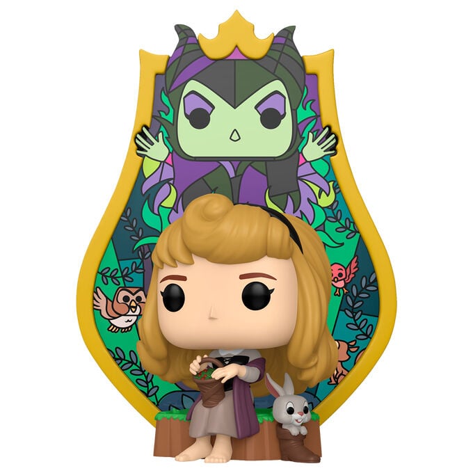 Figura POP Deluxe Disney La Bella Durmiente Aurora Maleficent Stained Glass FUNKO