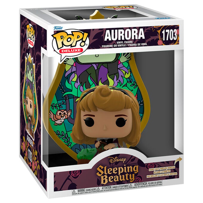Figura POP Deluxe Disney La Bella Durmiente Aurora Maleficent Stained Glass FUNKO