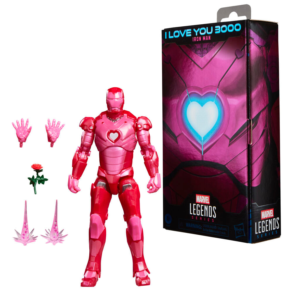 Figura Iron Man I Love You 3000 Marvel Legends Series 15cm HASBRO
