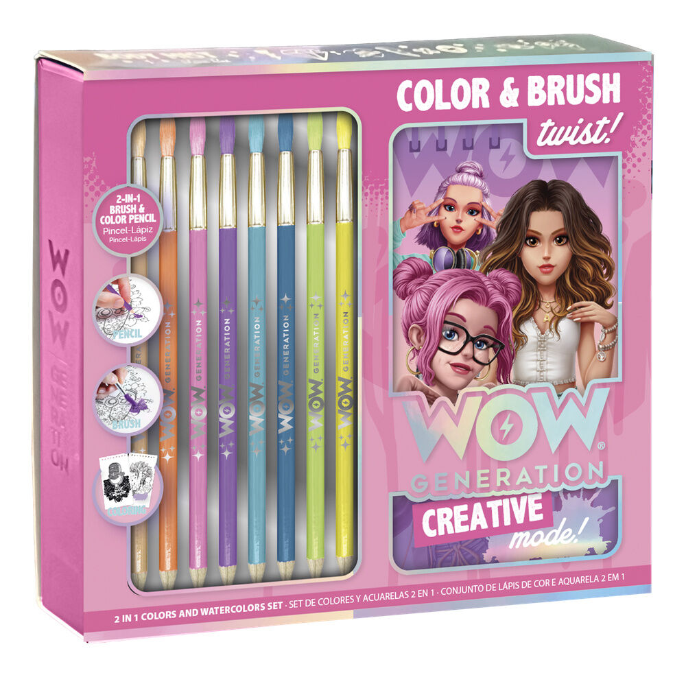 Set bloc artista pincel y lapices acuarela Wow Generation WOW GENERATION