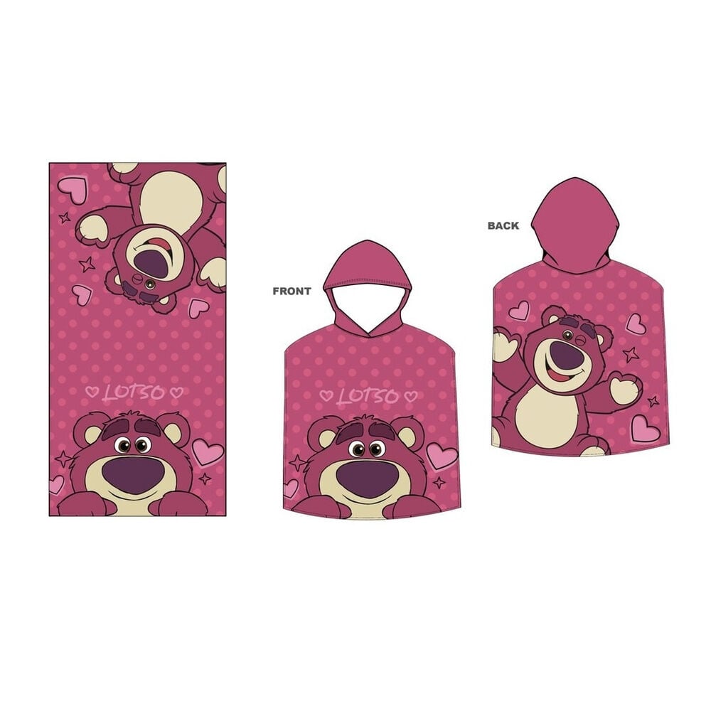 Poncho toalla Lotso Toy Story Disney Pixar microfibra DISNEY