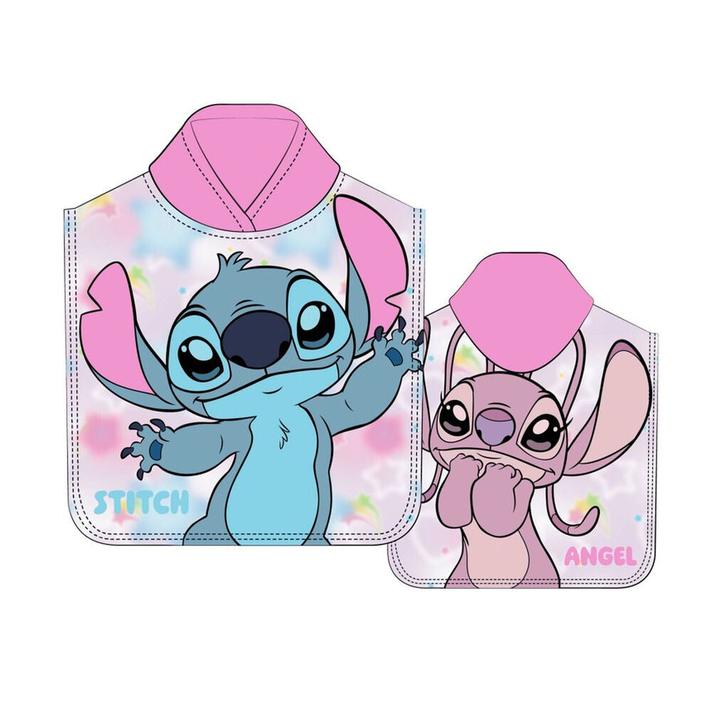 Poncho toalla Angel & Stitch Disney microfibra DISNEY