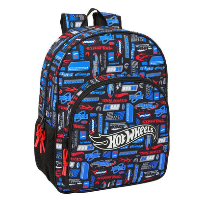 Mochila Hot Wheels 42cm adaptable SAFTA