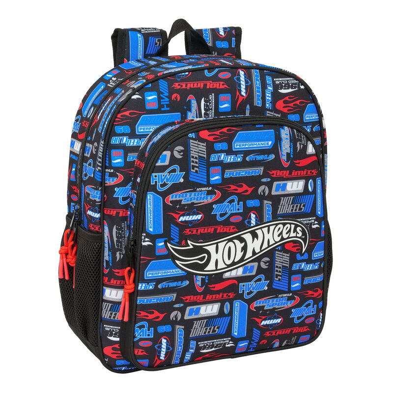 Mochila Hot Wheels 38cm adaptable SAFTA