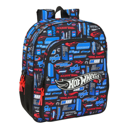 Mochila Hot Wheels 38cm adaptable SAFTA