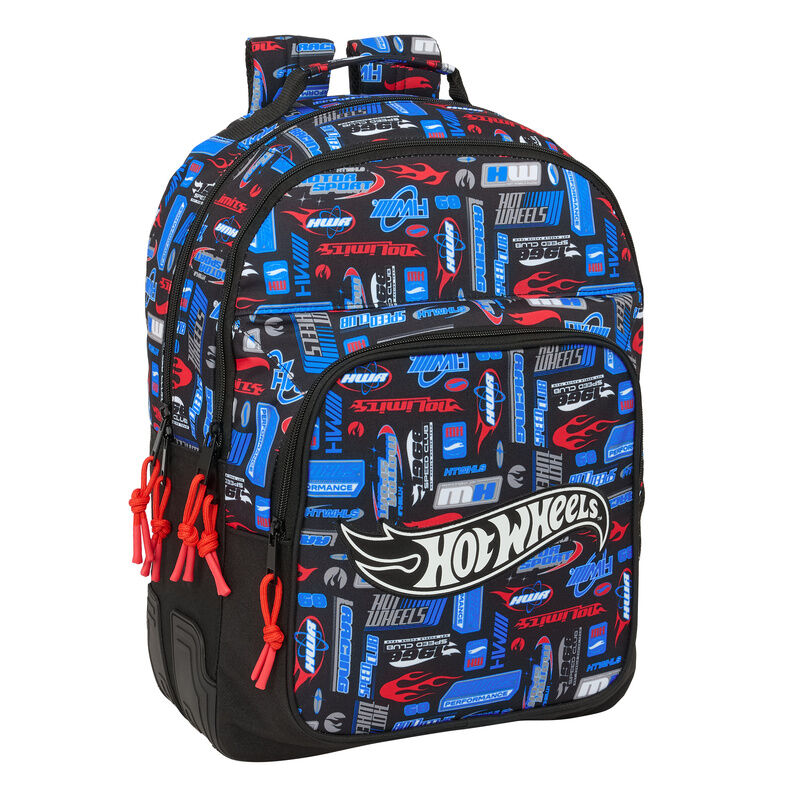 Mochila Hot Wheels 42cm adaptable SAFTA