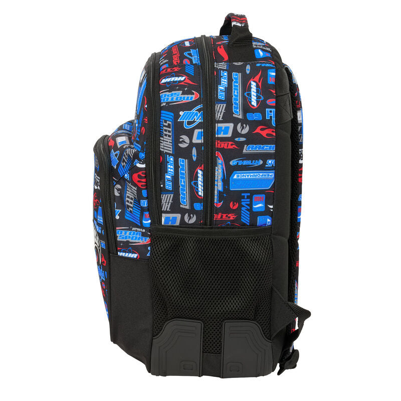 Mochila Hot Wheels 42cm adaptable SAFTA