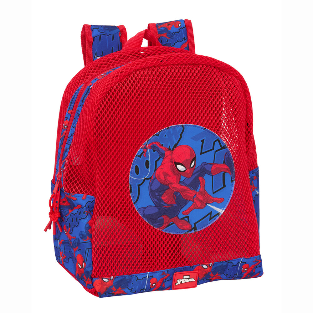 Mochila anti arena Spiderman Marvel 30cm SAFTA