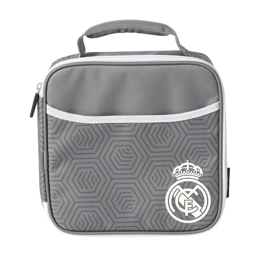 Bolsa porta alimentos termica + tupper + botella Real Madrid SAFTA