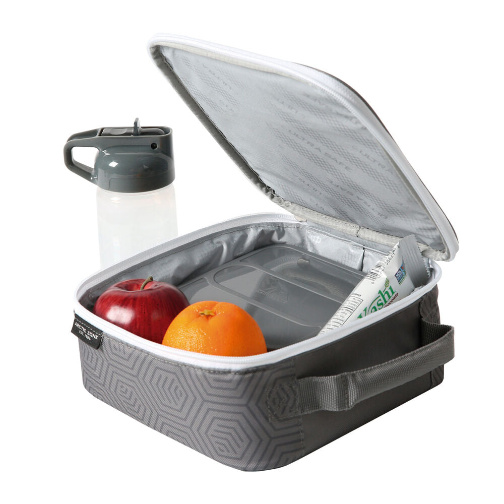 Bolsa porta alimentos termica + tupper + botella Real Madrid SAFTA