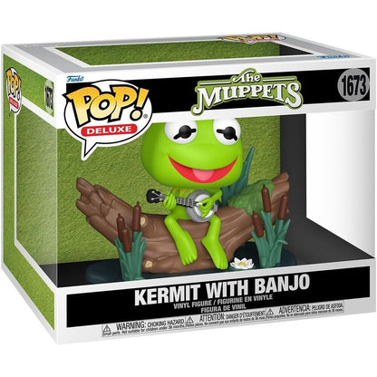 Figura POP Deluxe Los Teleñecos Kermit with Banjo FUNKO