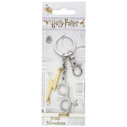 Llavero Lightning Bolt & Glasses Harry Potter THE CARAT SHOP