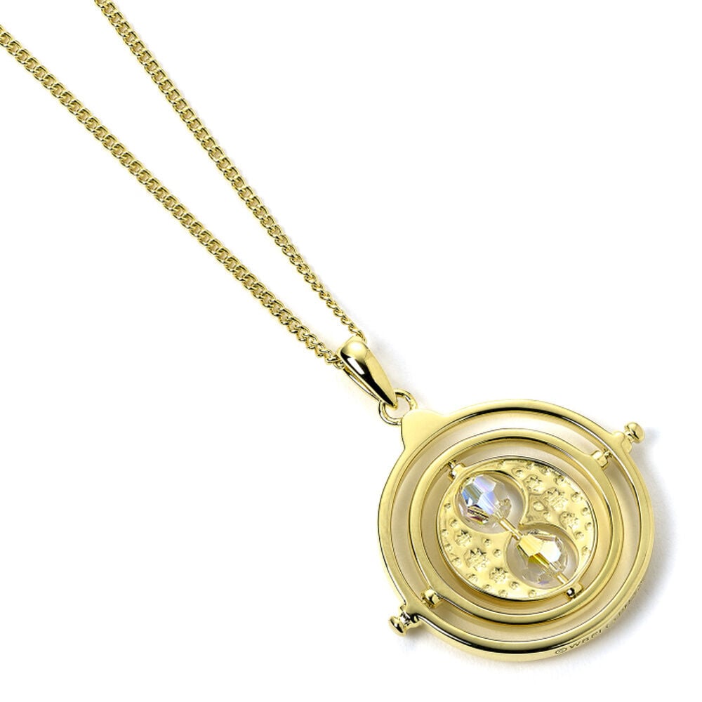 Colgante Giratiempos Harry Potter plata baño oro THE CARAT SHOP