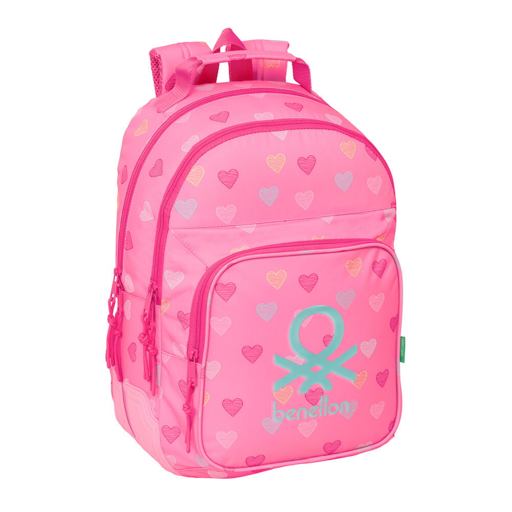 Mochila Heart Benetton 42cm adaptable SAFTA