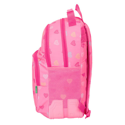 Mochila Heart Benetton 42cm adaptable SAFTA