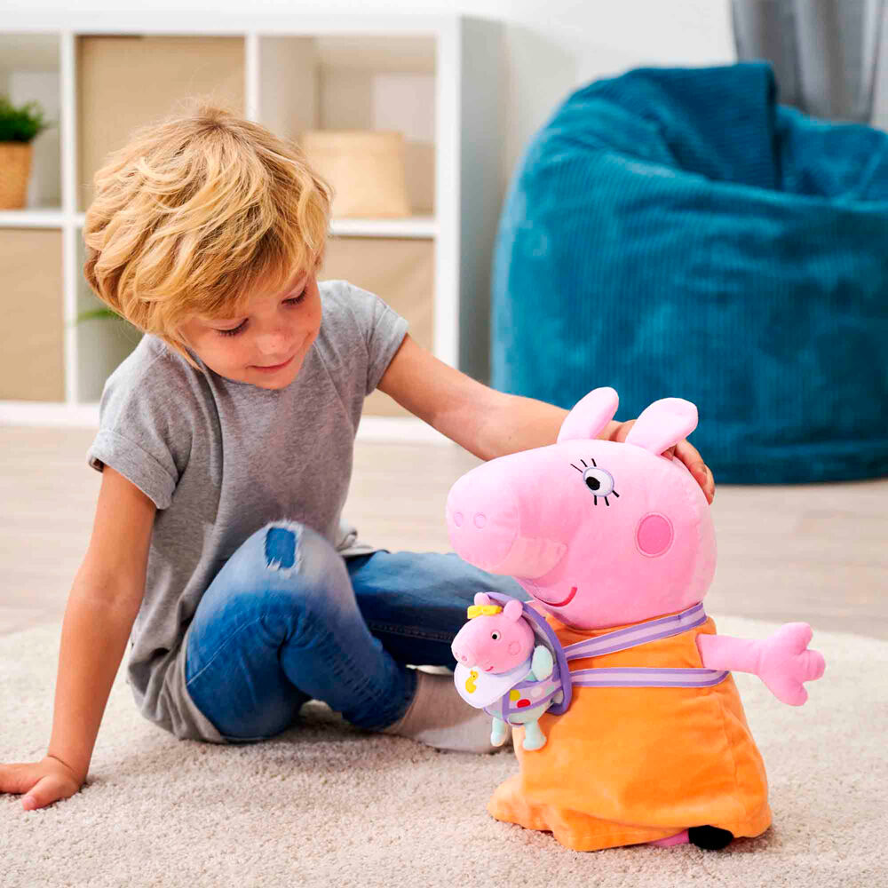 Peluche Mama Pig con Evie Peppa Pig 33cm SIMBA