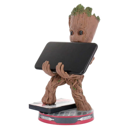 Cable Guy soporte sujecion Smiley Groot Guardianes de la Galaxia Marvel 20cm EXQUISITE GAMING