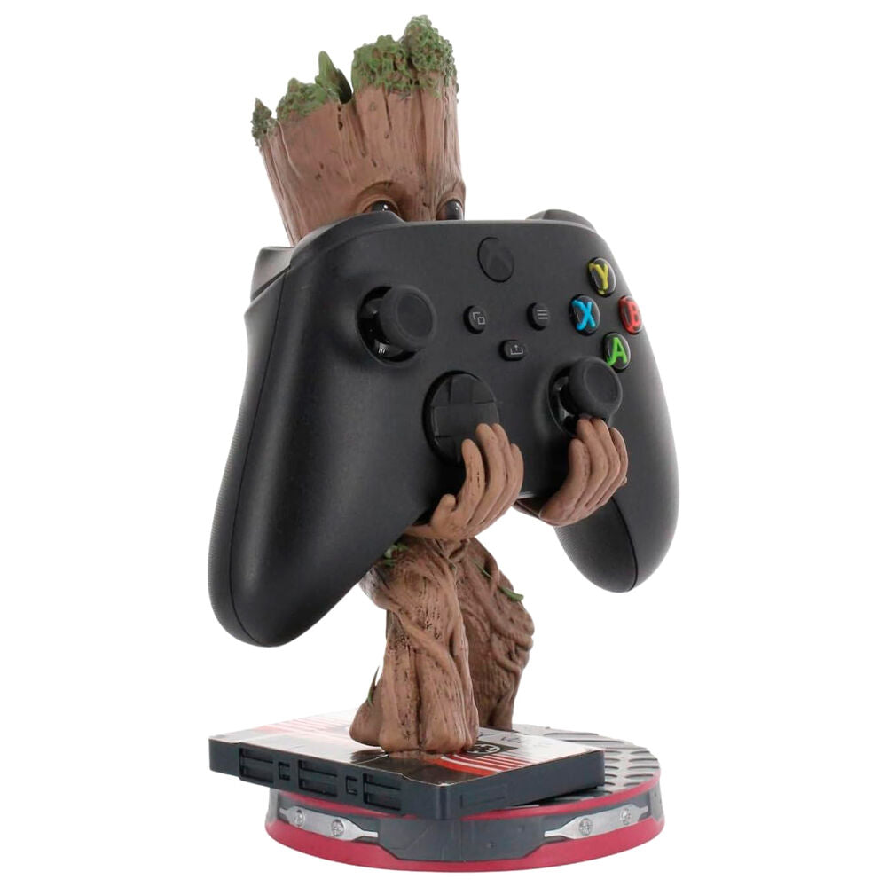 Cable Guy soporte sujecion Smiley Groot Guardianes de la Galaxia Marvel 20cm EXQUISITE GAMING