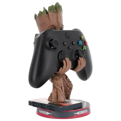 Cable Guy soporte sujecion Smiley Groot Guardianes de la Galaxia Marvel 20cm EXQUISITE GAMING