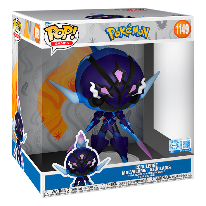 Figura POP Jumbo Pokemon Ceruledge Malvalame Azugladis Exclusive 25cm FUNKO