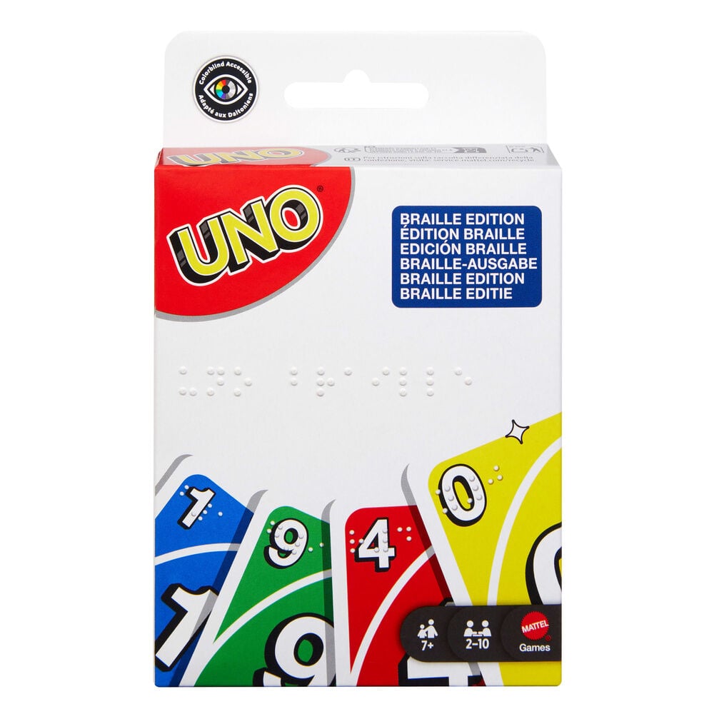 Juego cartas UNO Braille MATTEL