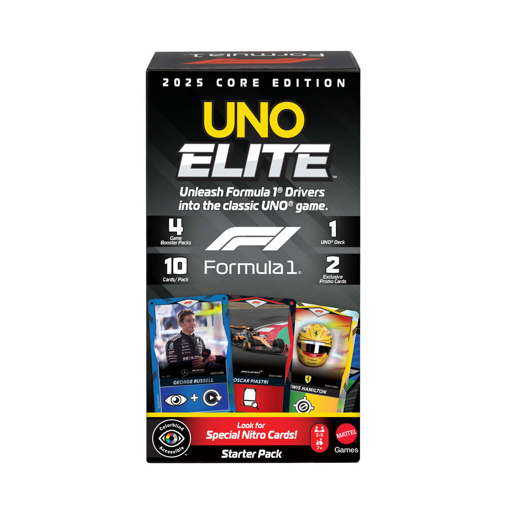 Juego cartas UNO Elite F1 Starter Pack MATTEL