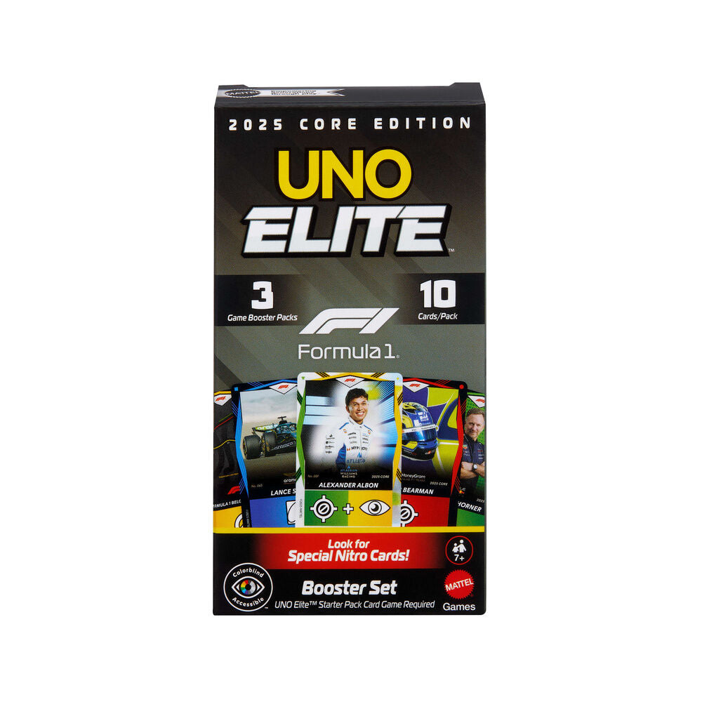 Juego cartas UNO Elite F1 Booster Pack MATTEL