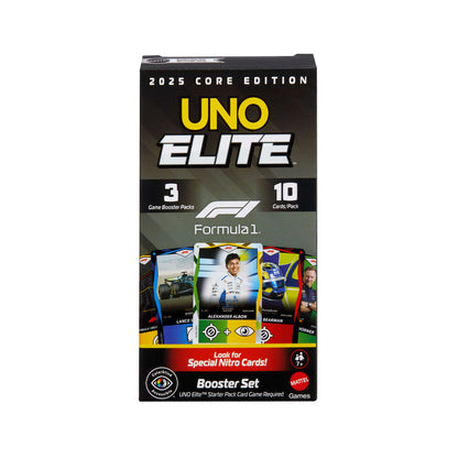 Juego cartas UNO Elite F1 Booster Pack MATTEL