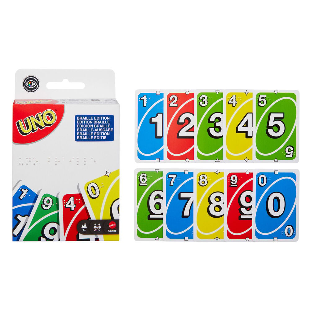 Juego cartas UNO Braille MATTEL