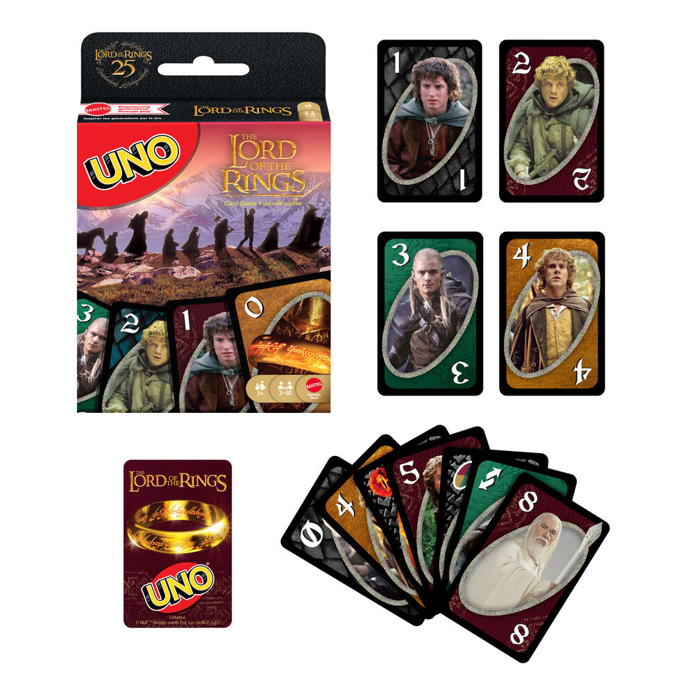 Juego cartas UNO El Señor de los Anillos MATTEL