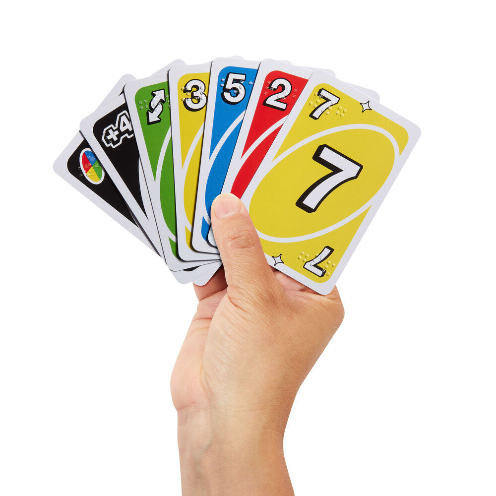 Juego cartas UNO Braille MATTEL