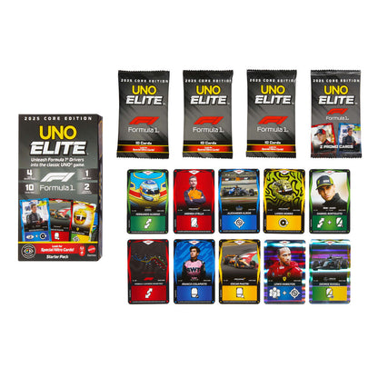 Juego cartas UNO Elite F1 Starter Pack MATTEL
