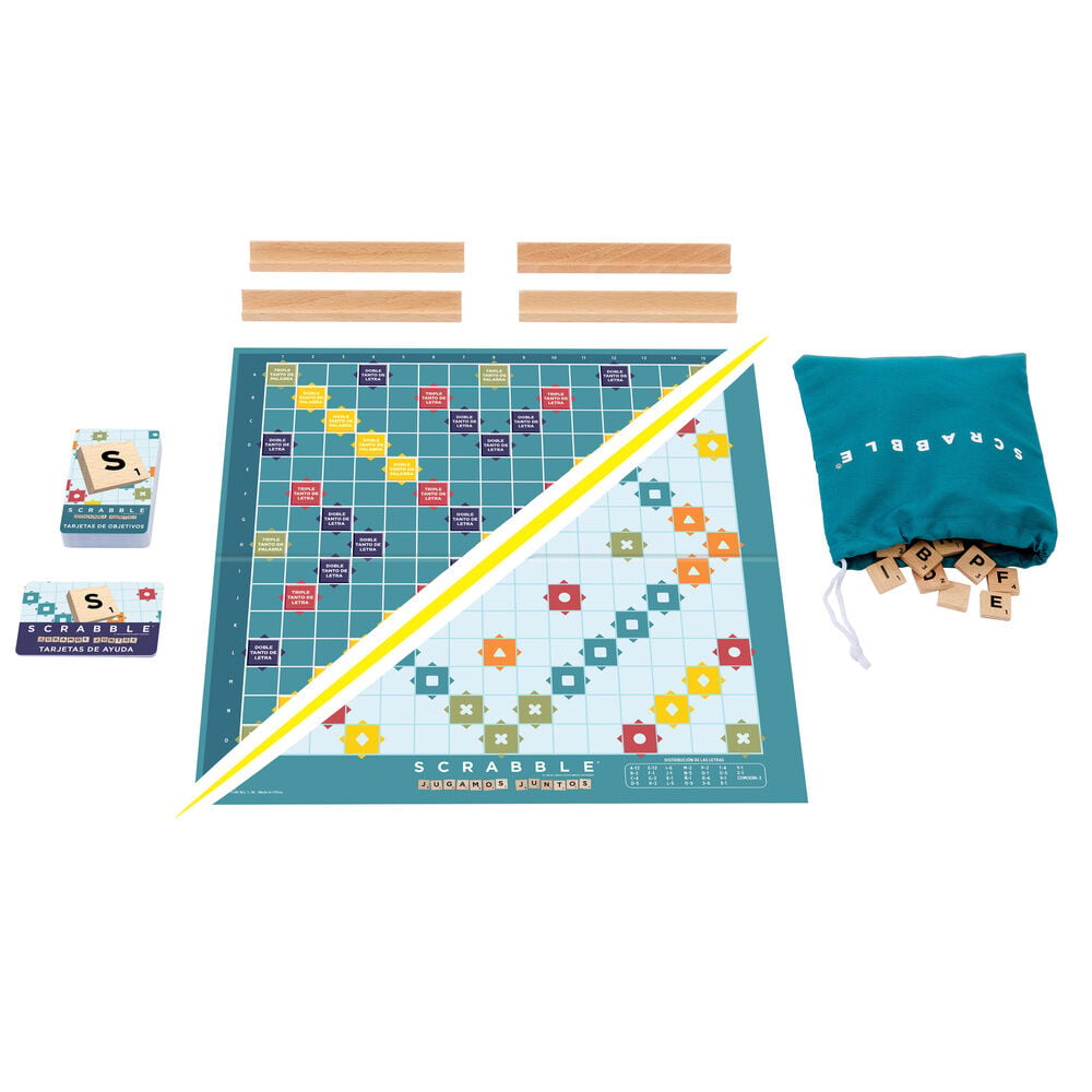 Juego mesa Scrabble Core Wood español MATTEL