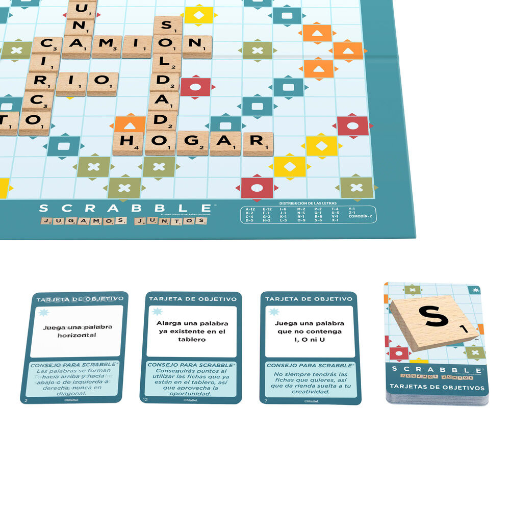 Juego mesa Scrabble Core Wood español MATTEL