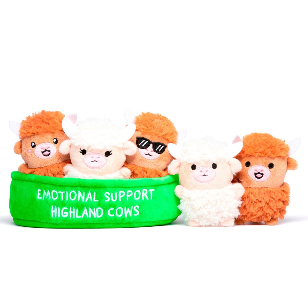 Set peluches Vacas Emotional Support JUST PLAY