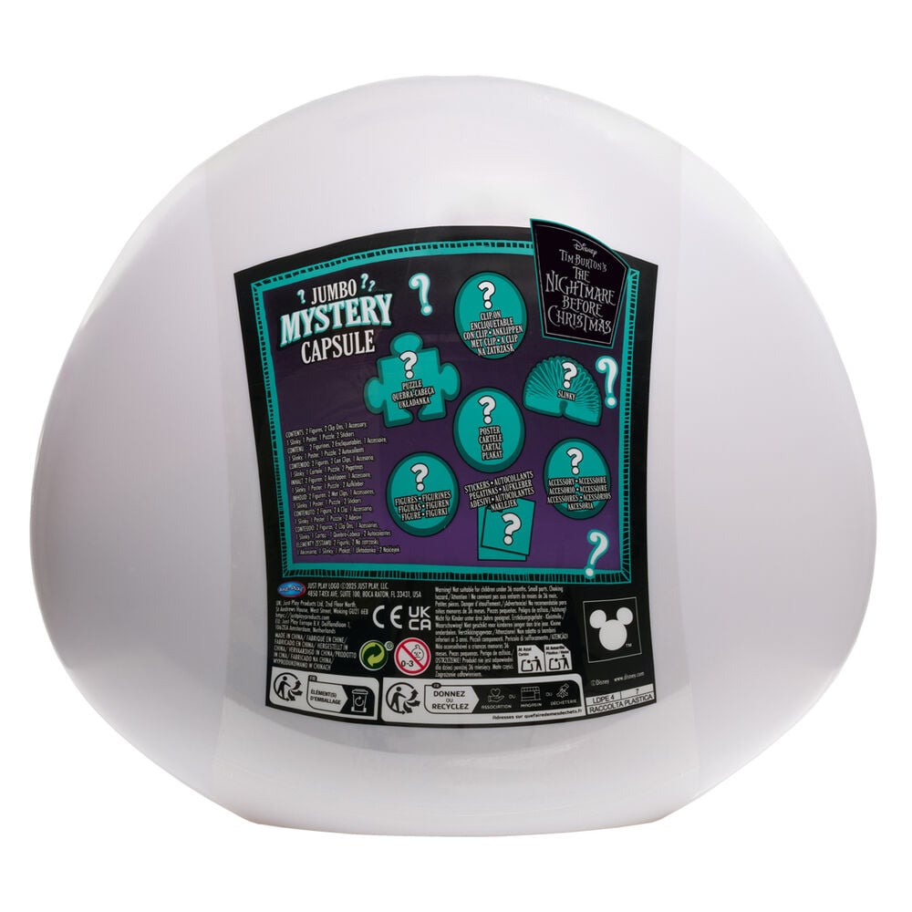 Capsula Jumbo Mystery Jack Pesadilla Antes de Navidad Disney JUST PLAY