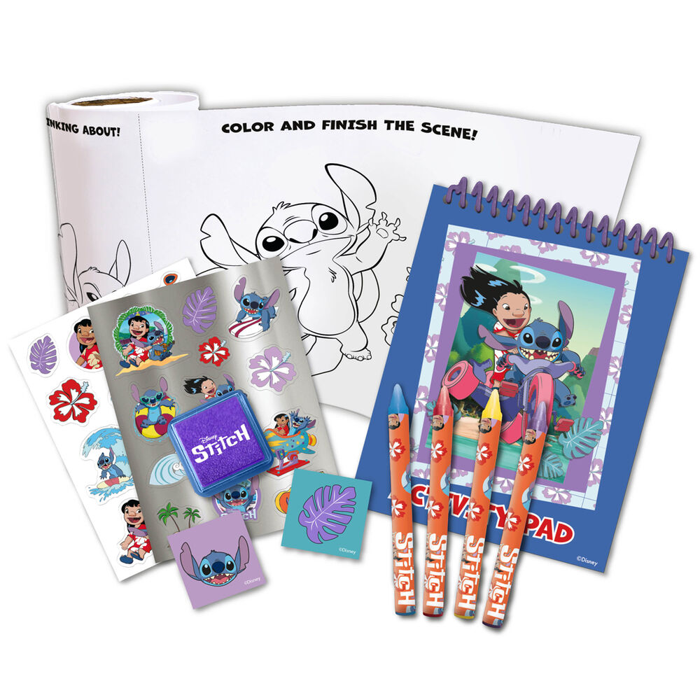Set papeleria Stitch Disney JUST PLAY