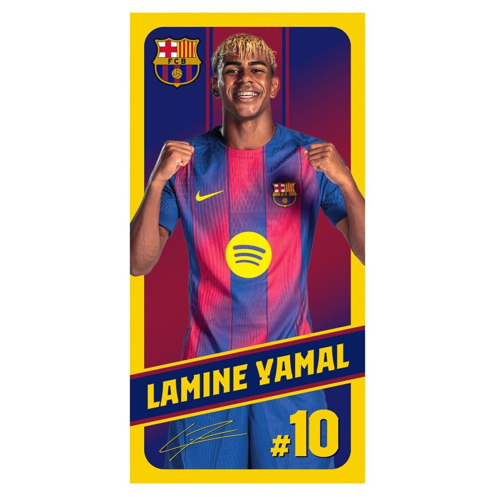 Toalla Lamine Yamal F.C Barcelona microfibra FC BARCELONA