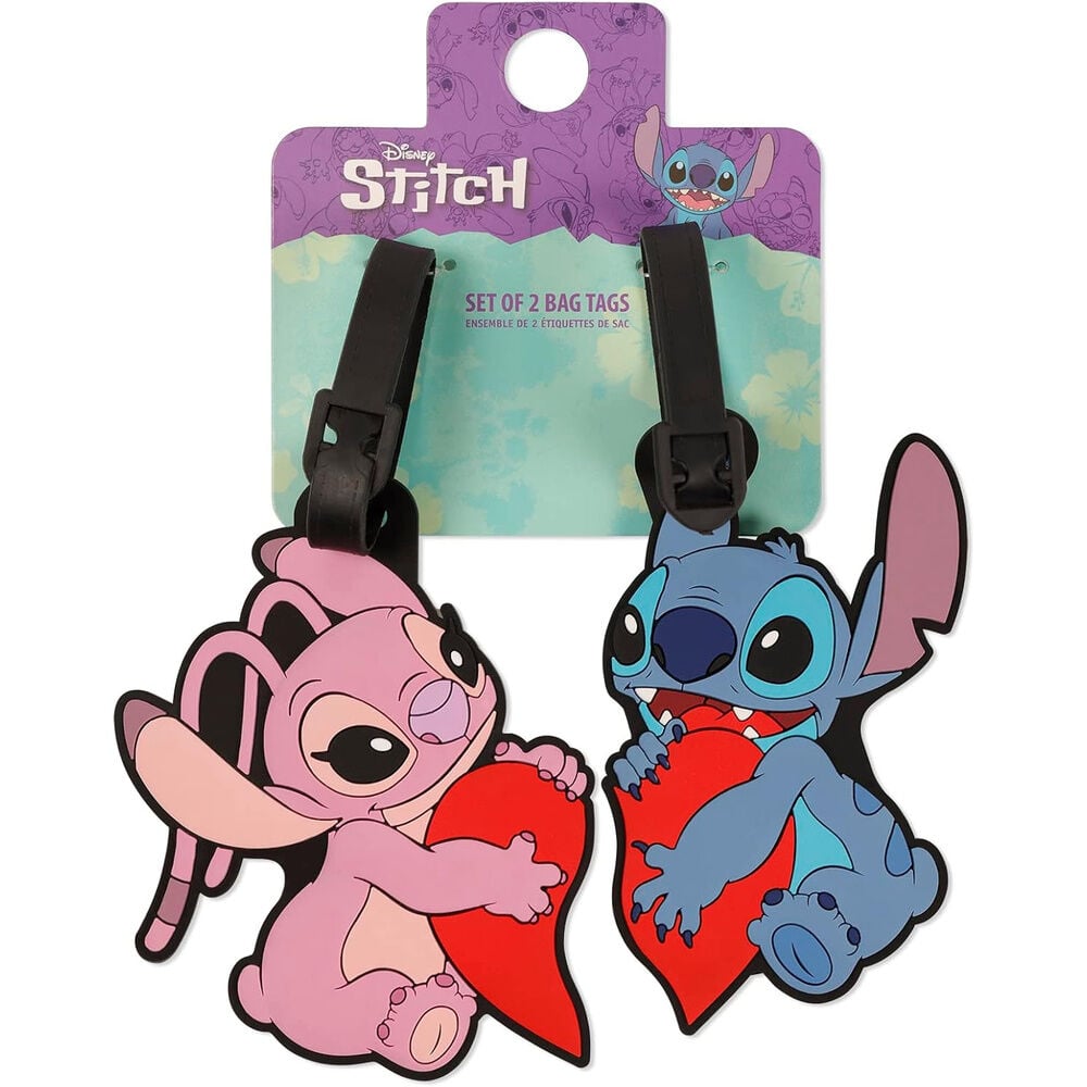 Set 2 Etiquetas de Equipaje Angel & Stitch Disney PEERS HARDY