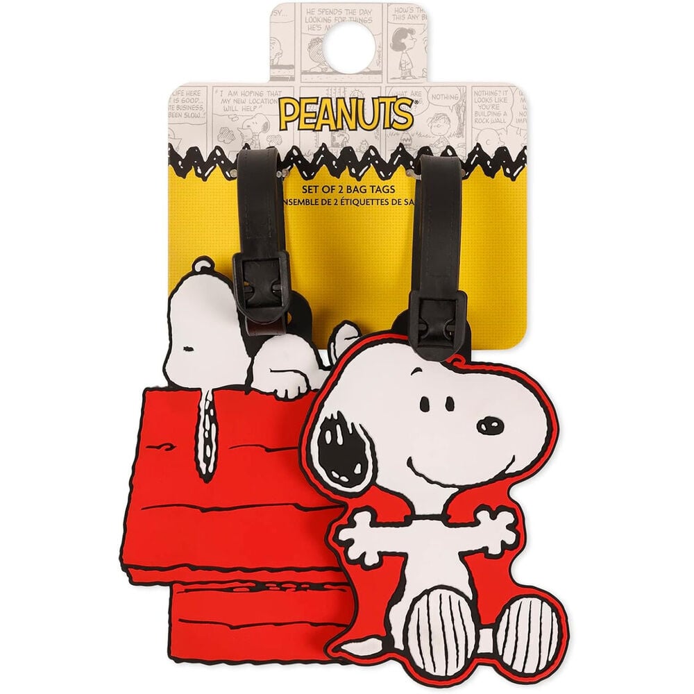 Set 2 Etiquetas de Equipaje Snoopy Peanuts PEERS HARDY