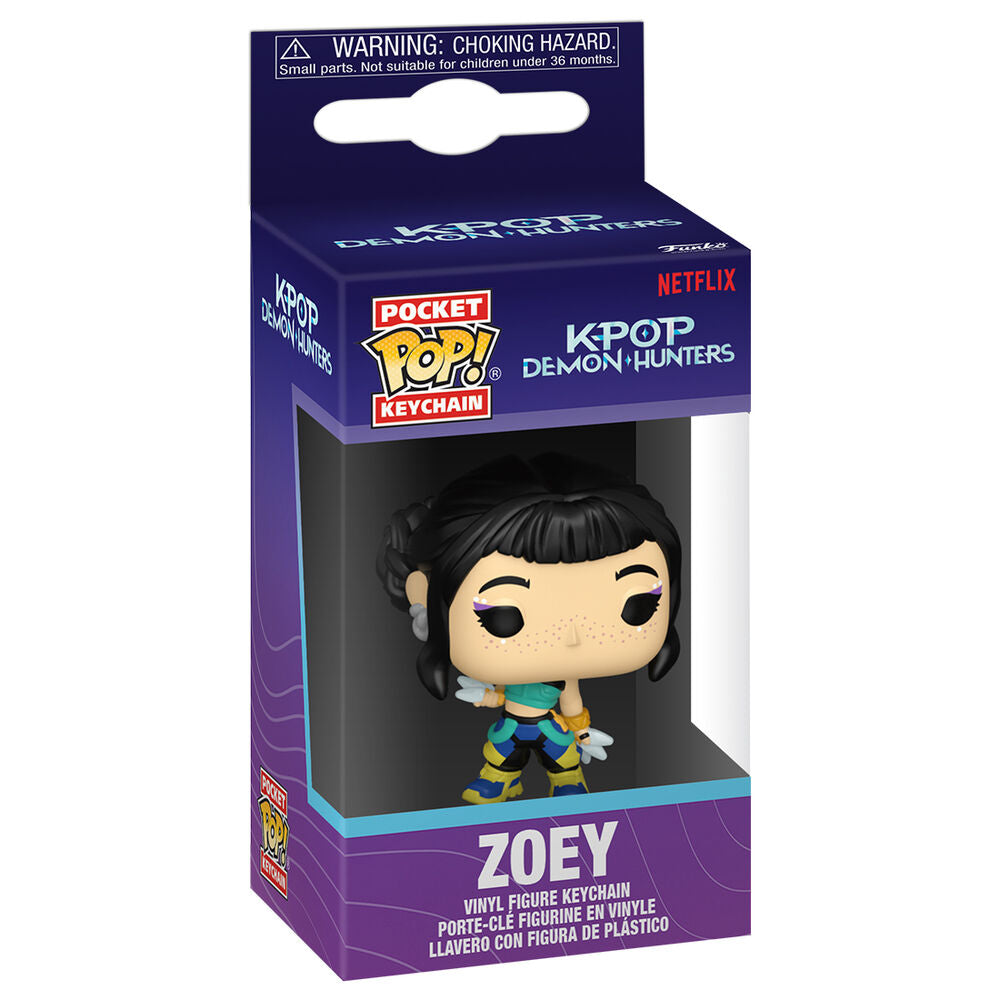 Llavero Pocket POP KPop Demon Hunters Zoey FUNKO