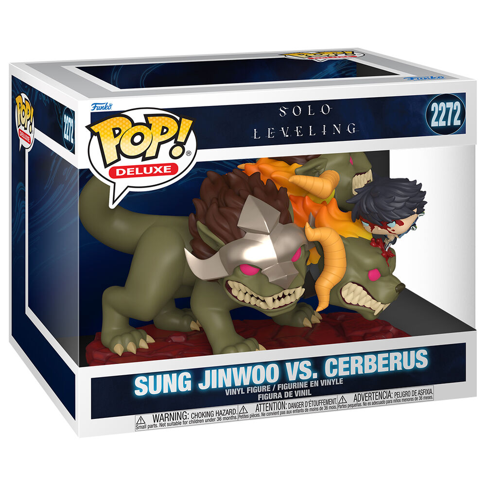 Figura POP Deluxe Solo Leveling Sung Jinwoo vs. Cerberus FUNKO
