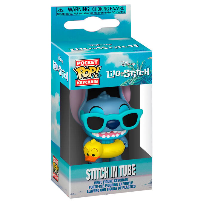 Llavero Pocket POP Disney Lilo & Stitch - Stitch in Tube FUNKO