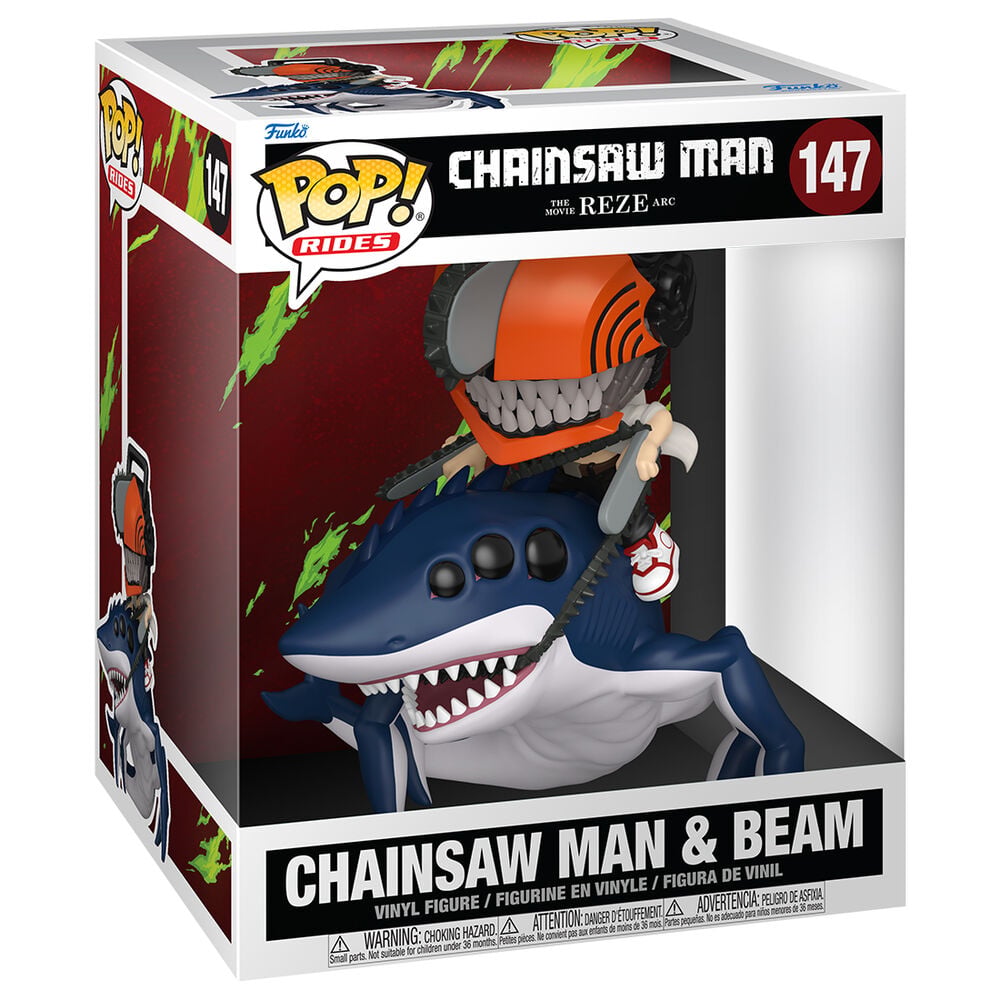 Figura POP Rides Deluxe Chainsaw Man El Arco de Reze Chainsaw Man & Beam FUNKO