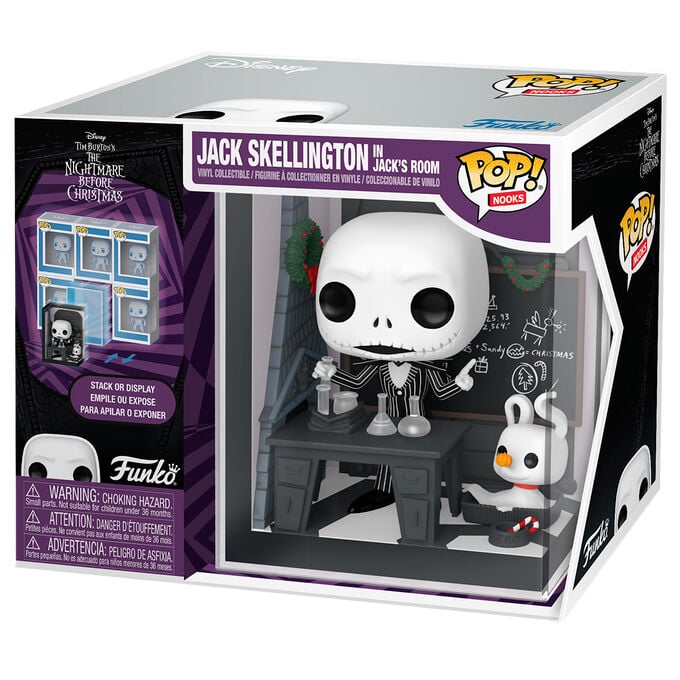 Figura POP Nooks Disney Pesadilla Antes de Navidad Jack Skellington in Jack's Room FUNKO